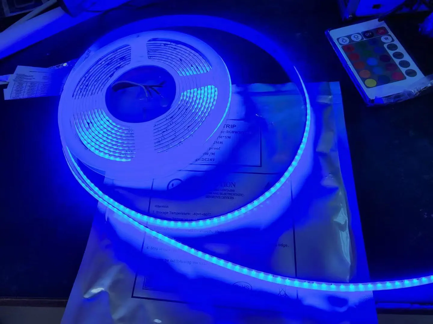 COB LED Strip RGBW RGBWW RGB LED Tape 24V 784 LEDs/m Colorful Indoor ...