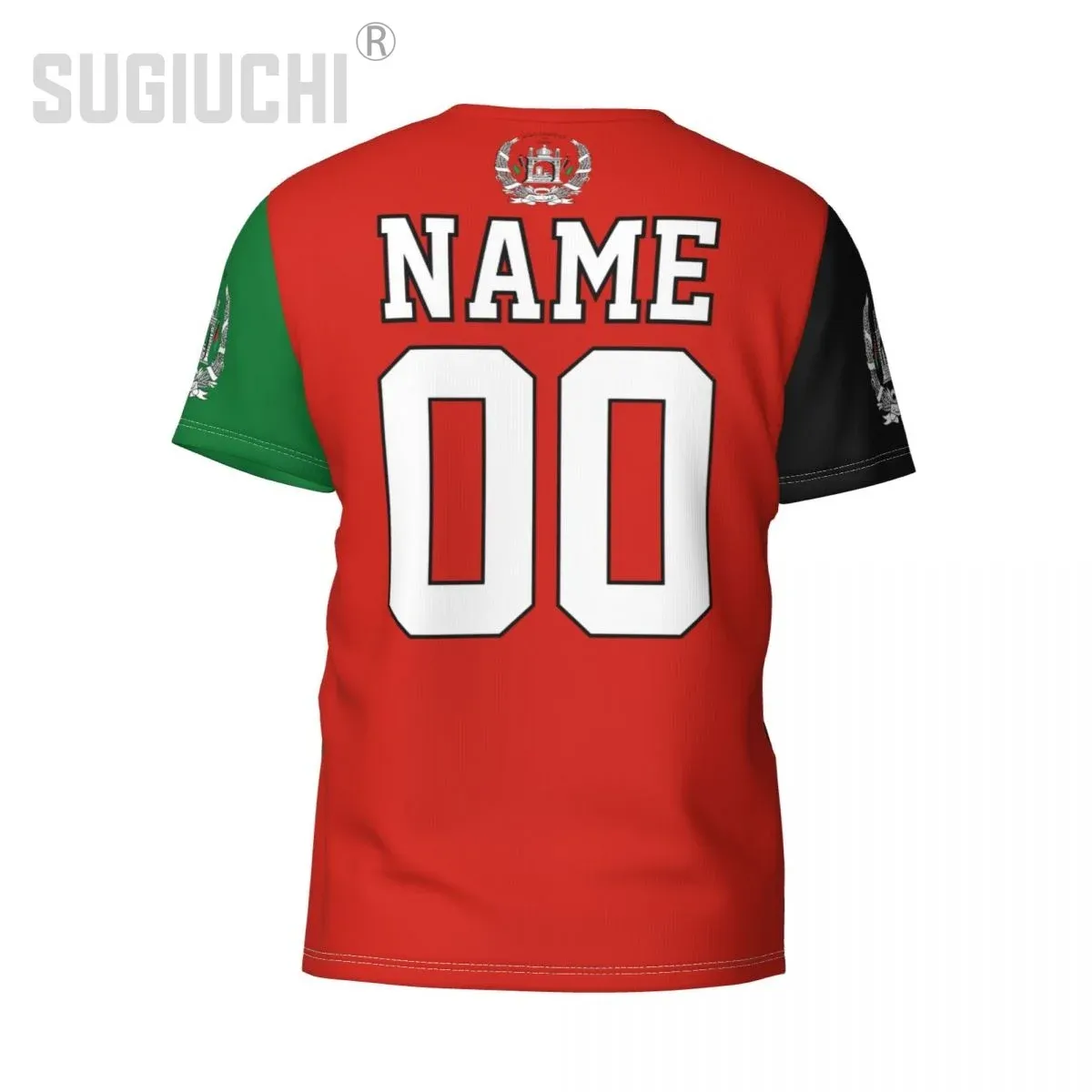 Nom de nom personnalisé Afghanistan Flag Emblem 3D T-shirts Vêtements pour hommes Femmes Tees Jersey Fans de football de football T-shirt