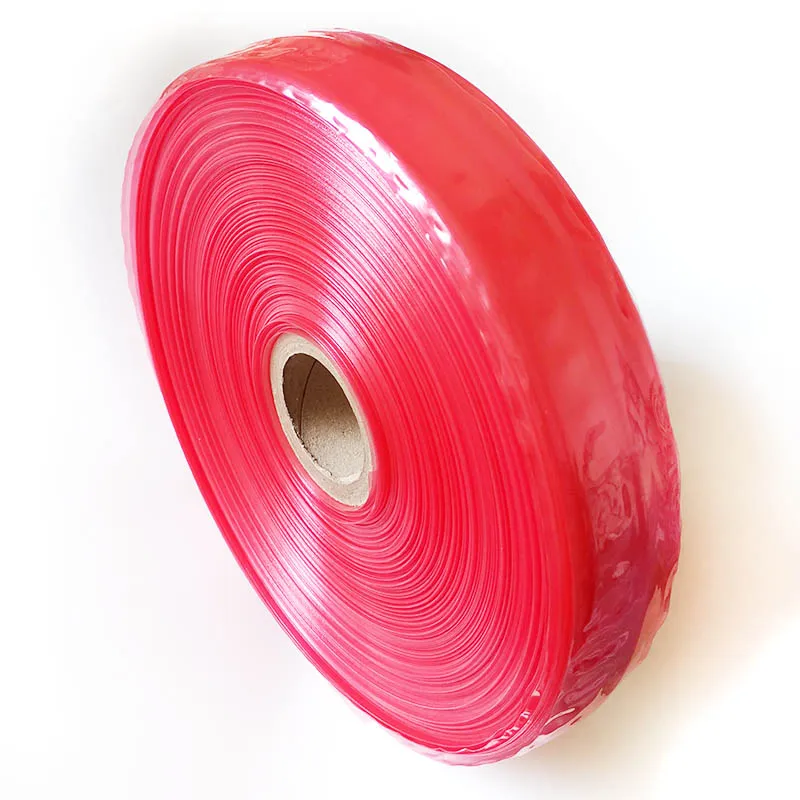 Ampi involucri da 5 cm guscio di salsiccia 50m/100 m di plastica da hot dog di plastica non commestibile involucro trasparente tra prosciutto color rosso cruscola