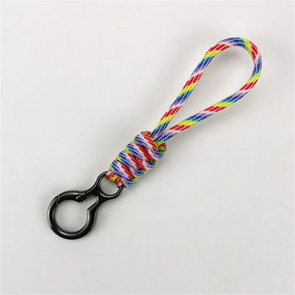 Premium Paracord Lanyard Keychain,2Pcs Heavy Duty Braided Parachute