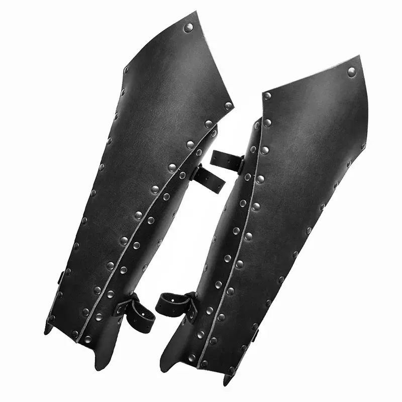 Guêtres Médiévales Viking En Cuir PU Luxylei | Style Steampunk & Cosplay | Hommes & Femmes