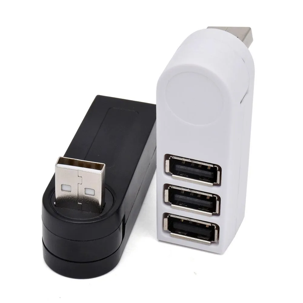 DHgate.com:3-in-1 Rotatable USB 2.0 to USB 3.0 Splitter Hub Multiport ...