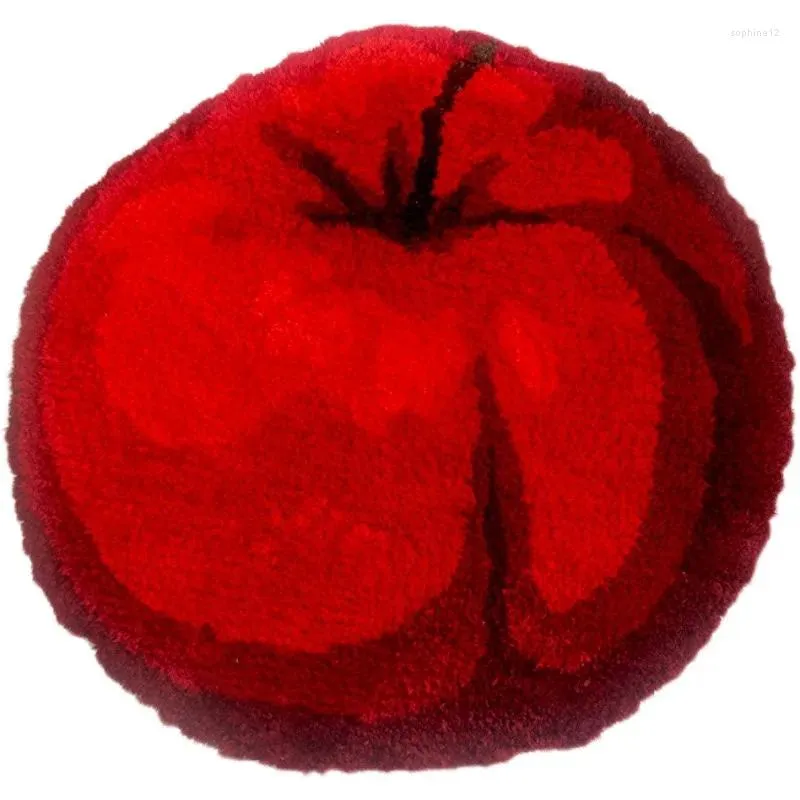 Fábrica de origem dos tapetes e tapete de boa qualidade adequada para as famílias usarem o tapete de maçã vermelho 60x60cm