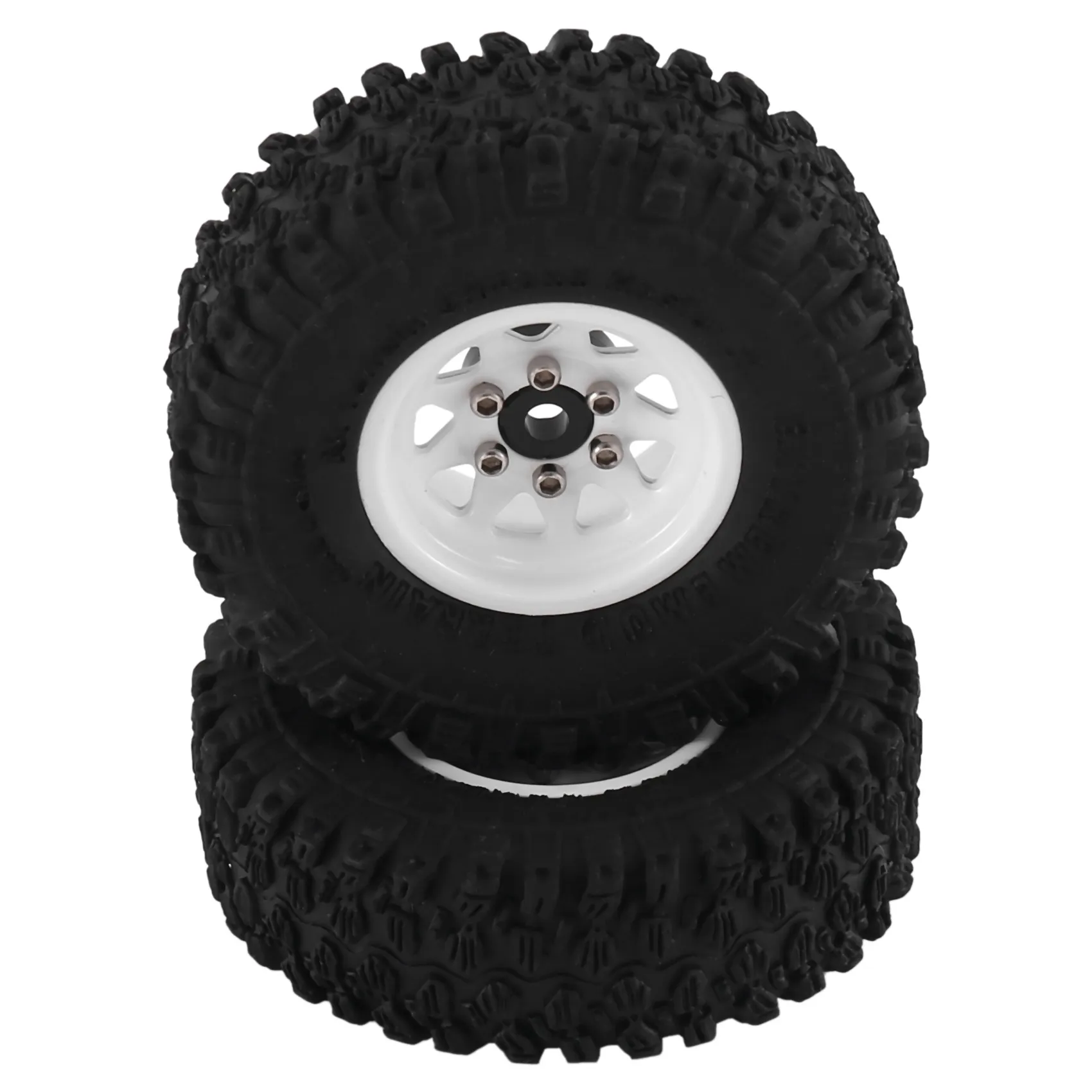KINGCOO 4 Pneumatici In Gomma Per Auto RC Crawler 1/18 1/24 - 63x26mm Con Inserti In Schiuma - Per Axial SCX24, TRX4M