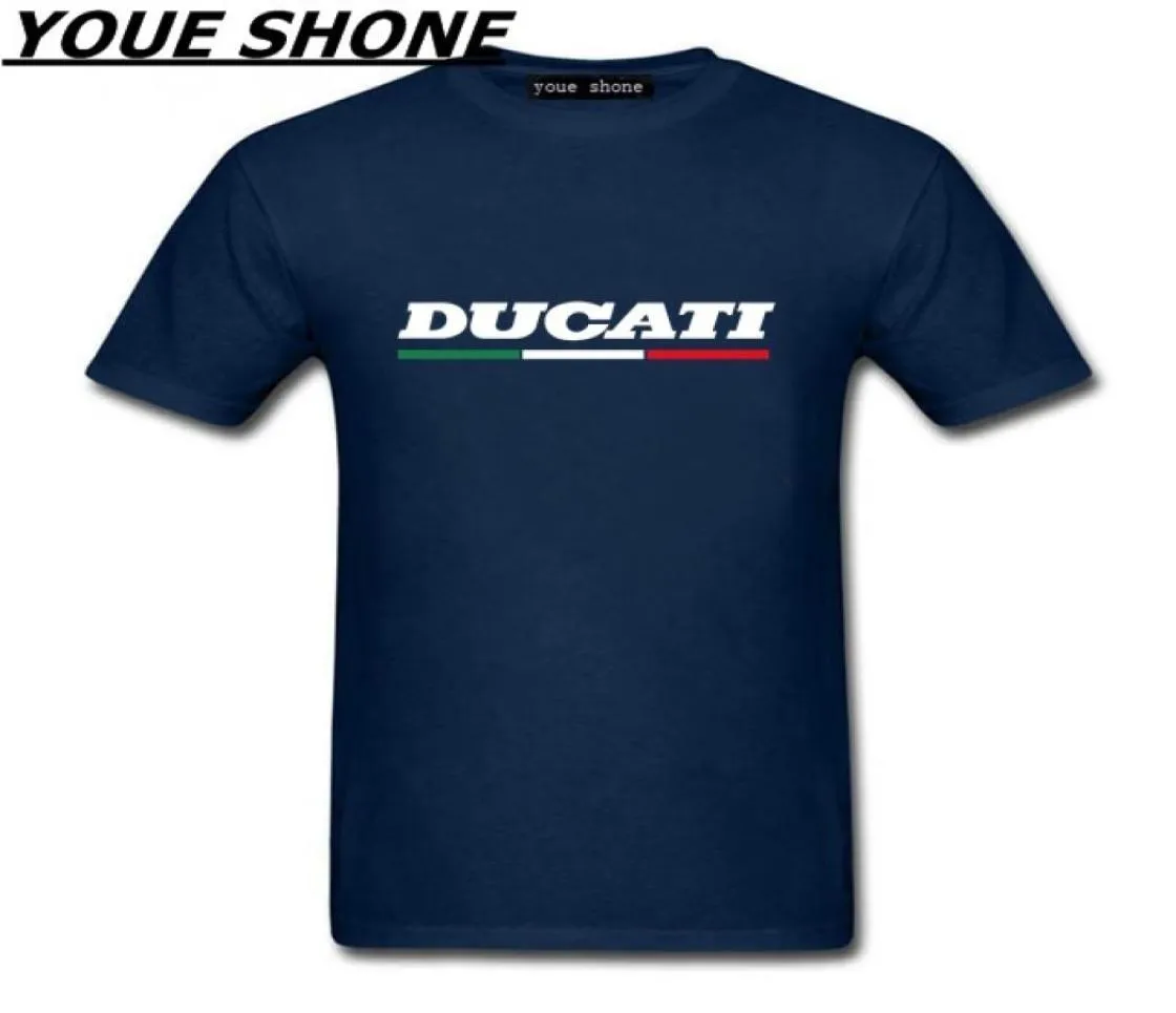 Ducati Superbike Itália Corpeda McK Summer Men039s T Camisetas Men tsshirt shortsleeeved Men Ducati impresso 100 Cotton Tshirt2619227