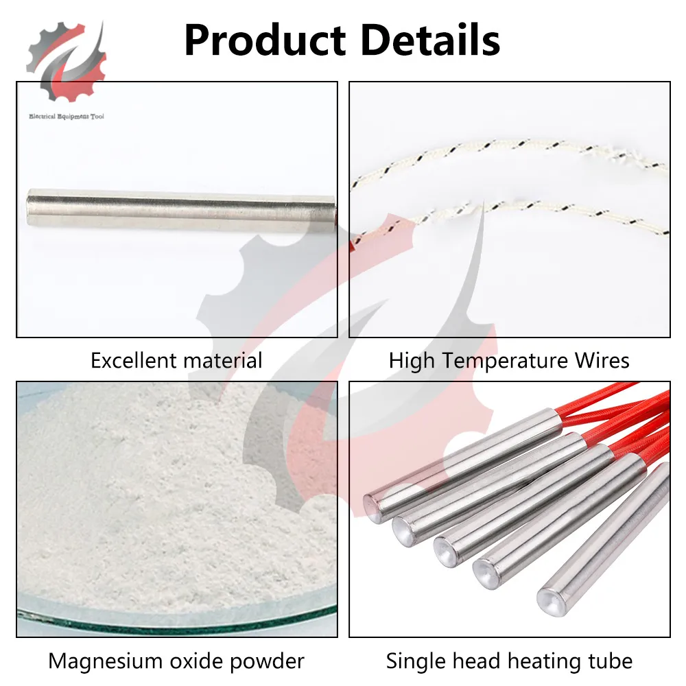 6mm X 100mm Tubular Cartridge Heater - 150W, 110V AC For Molds & Heating Applications 6 thumbnail image