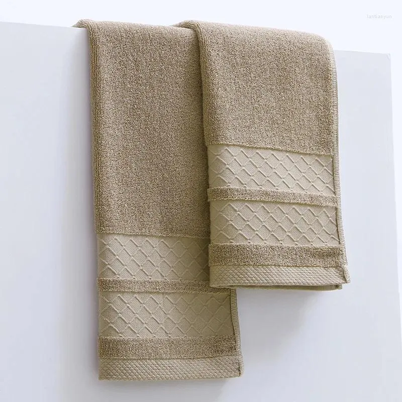 Towel 2pcs/set Pure Cotton 35x75cm Embroidered El Bath Towels For Adults Quick-Dry Thicken Soft Face Highly Absorbent