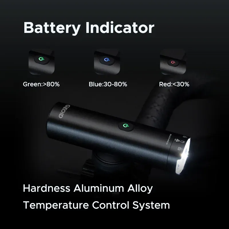 TOWILD-Lumière de vélo aste pour Bromsilice, lumière de sauna de type C, 800lm, étanche IPX6, 1100mAh, accessoires de vélo  18