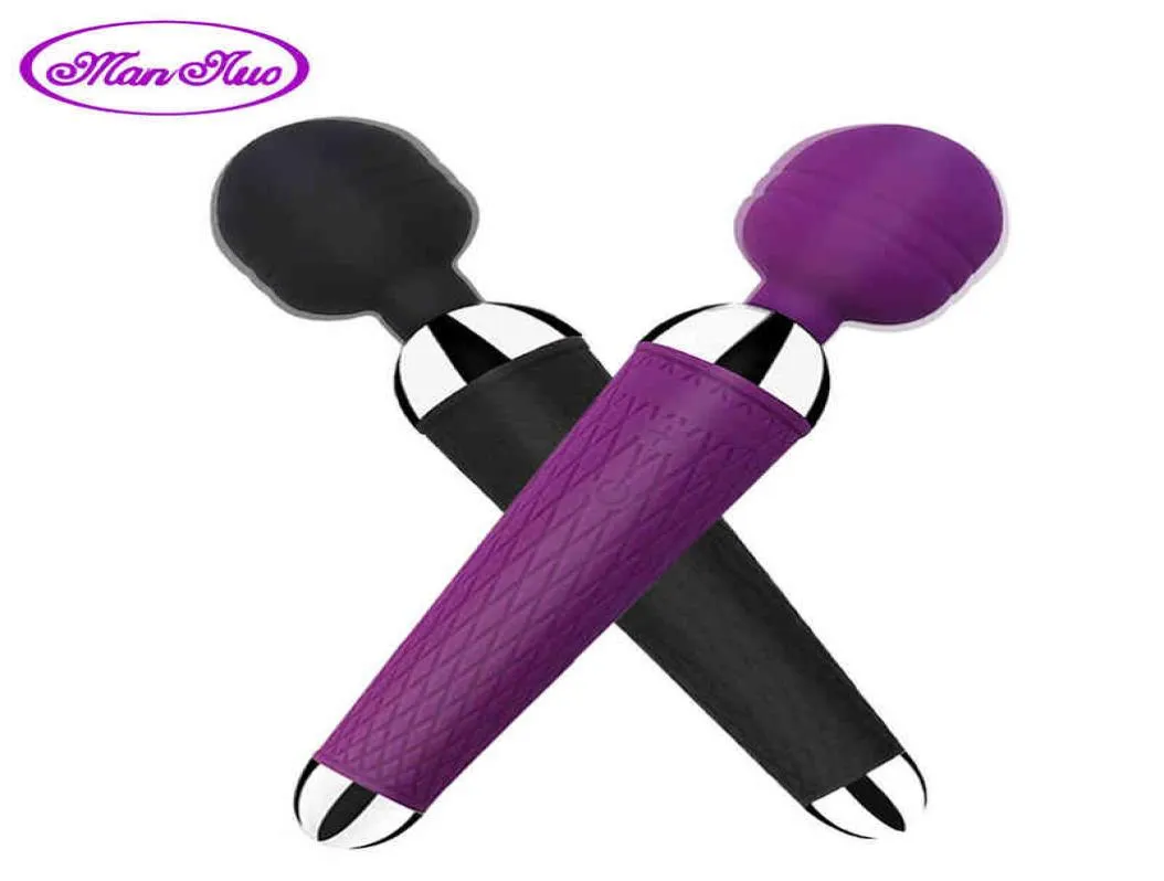 Nxy vibratorer kraftfulla klitoris USB laddar magi wand av vibrator massager sexuell wellness erotiska sexleksaker för kvinnor vuxna produ8308092
