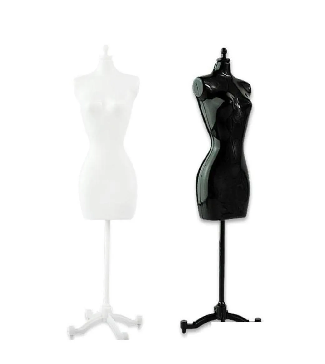 4PCS2 Black2 WhiteFemale Mannequin voor Dollmonsterbjd kleding Diy Display Birthday Gift F1NKY9177475