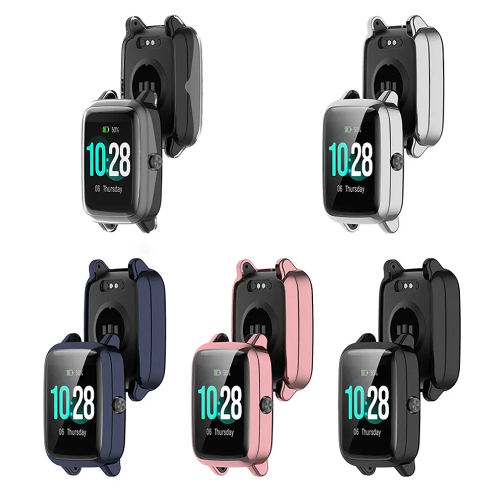 Étui de protection Universal 1.3 '' Watch pour ID205L / SW021 Smartwatch Anti-Scratch Trocoping Cadre TPU Case Watch Shell