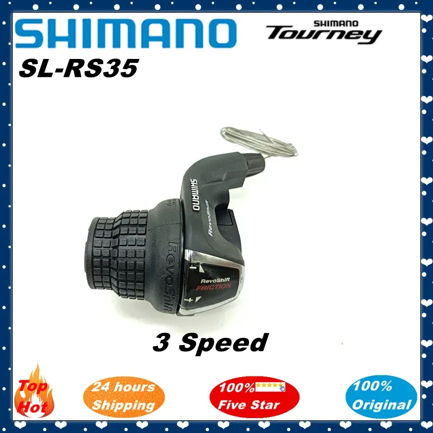 Shimano Tourney SL-RS35 Revoshift Bike Derailleurs Twist Shifter Lever 3/6/7 Speed 18/21 Speed SL RS35折りたたみMTB自転車部品