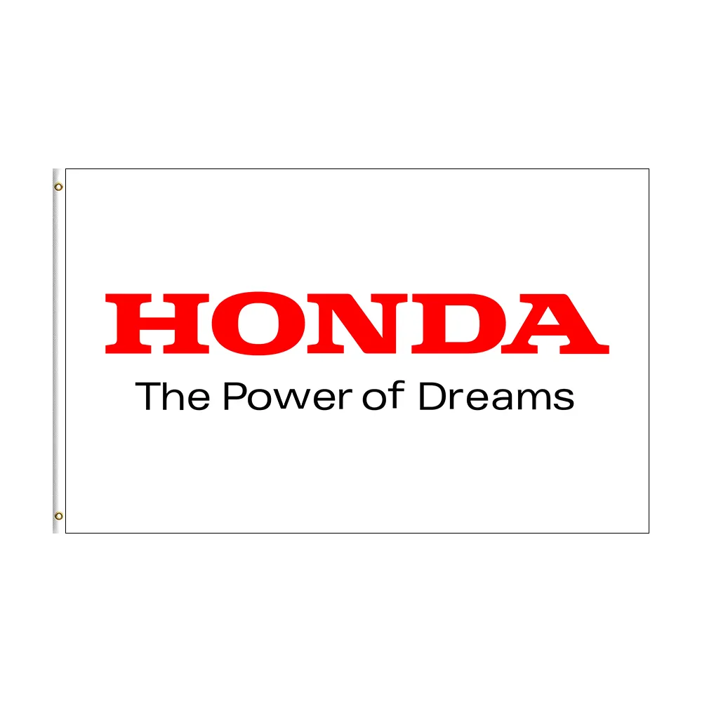 Honda Racing Flag Banner - 3x5 Feet Wall Or Garage Decor For Car Shows & Fans