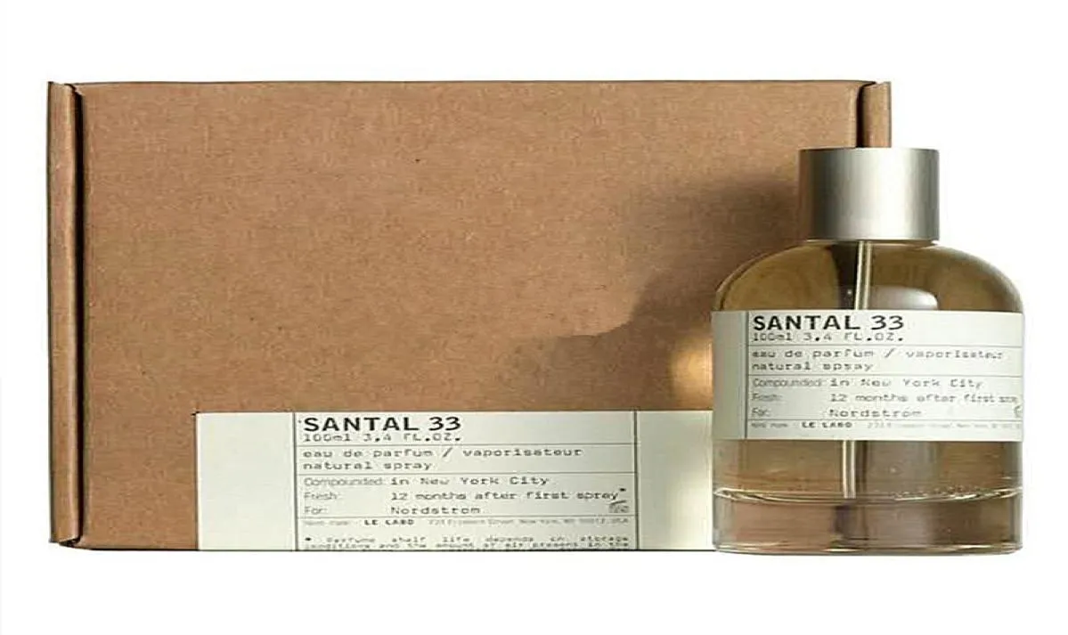 Nouveau parfum Santal 33 100 ml de longueur de longueur durable eau de toilette7940060