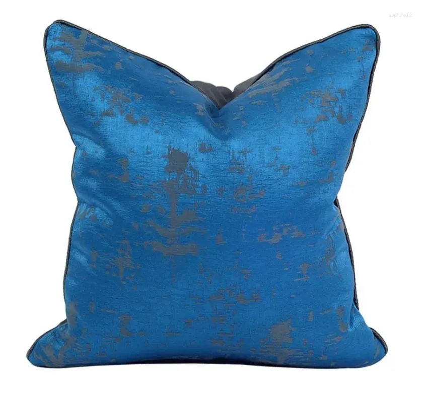 Pillow Fashion Elegant Blue Résumé Résumé Oreiller décoratif / ALMOFADAS CAS 45 50 DESIGNEMENT EUROPHER