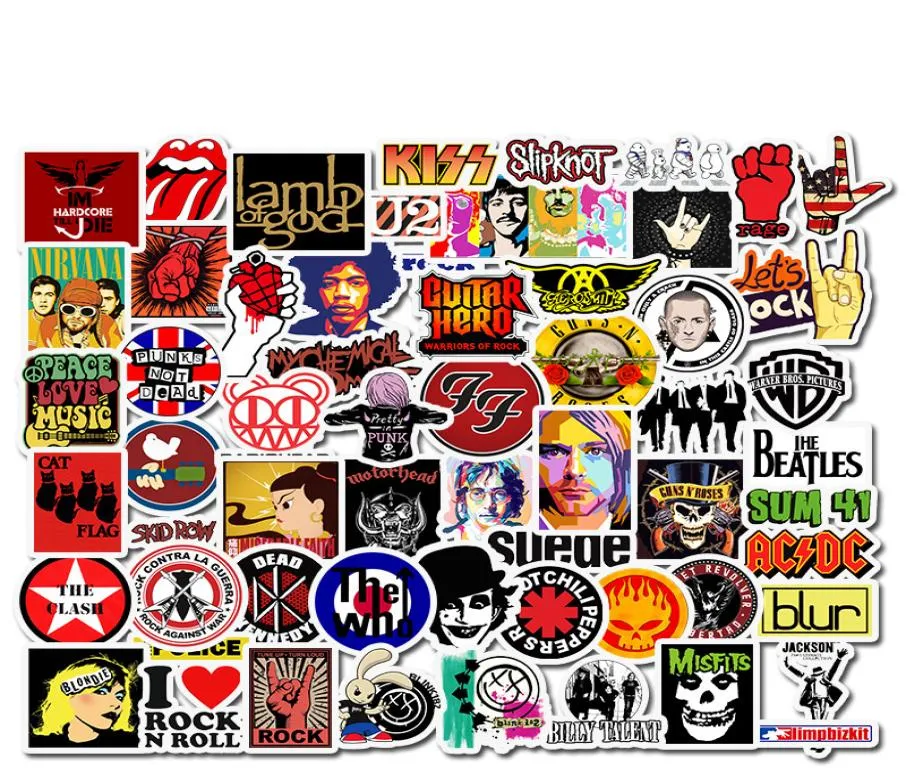 Rockband Star Lamb of God Sticker Gemengd voor jonge skateboard kofferauto fiets Motorfiets JDM Decal PVC Stickers1059767