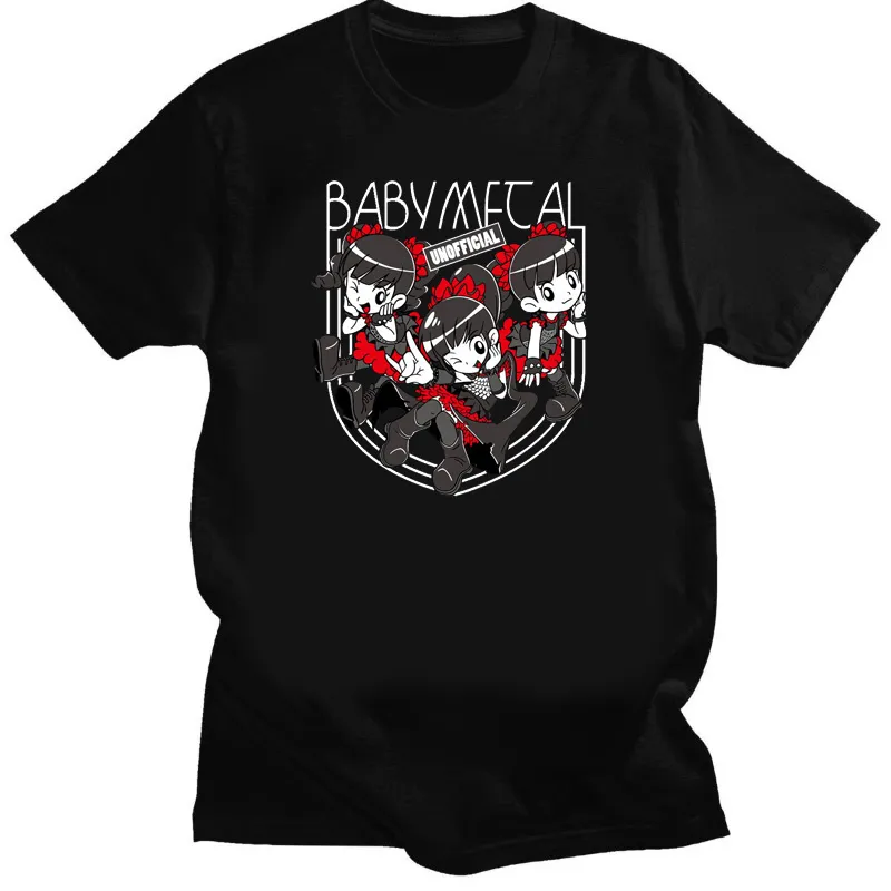 Ny ankomst Japan BabyMetal T -shirt Kvinnor Män Harajuku Top Girl Boy Streetwear Harajuku Roliga kläder Hipster Streetwear Tops