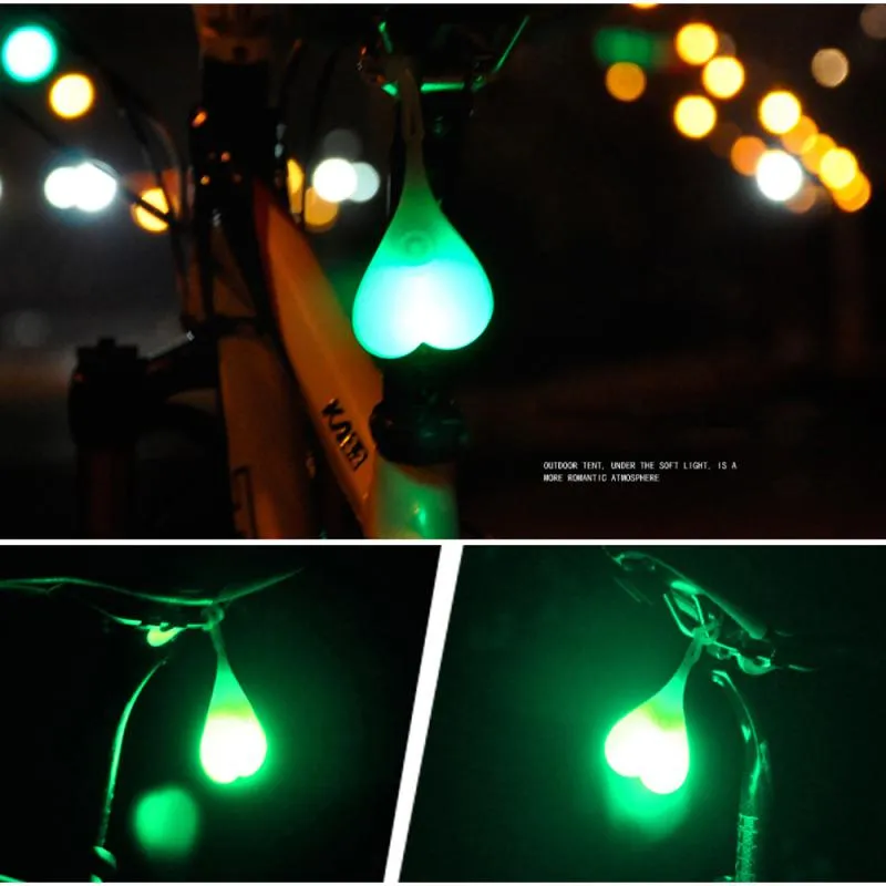 Balles de cyclisme queue Silicone Light Creative Bike étanche de la nuit à course de nuit rouge avertissement de sécurité Silaire arrière lampe à sac à dos