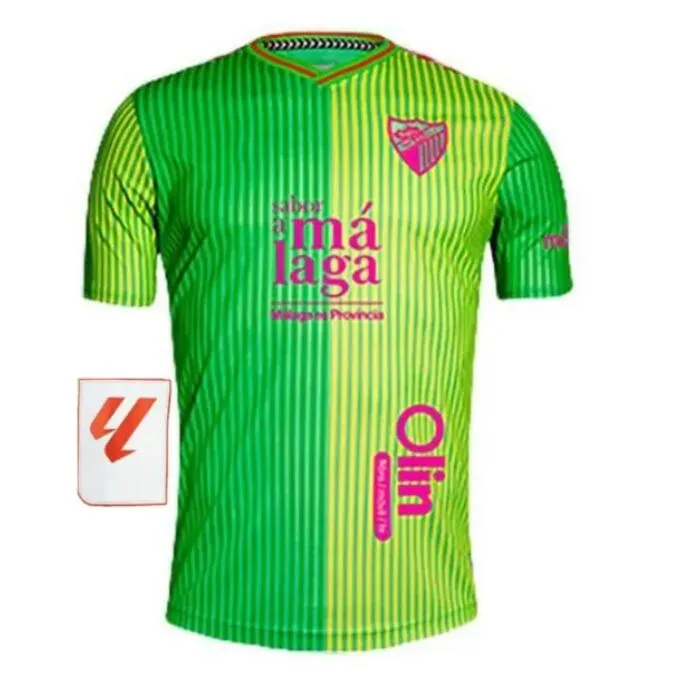 2025 Malaga CF Soccer Jersey 120 Aniversario Kids Kit Remake