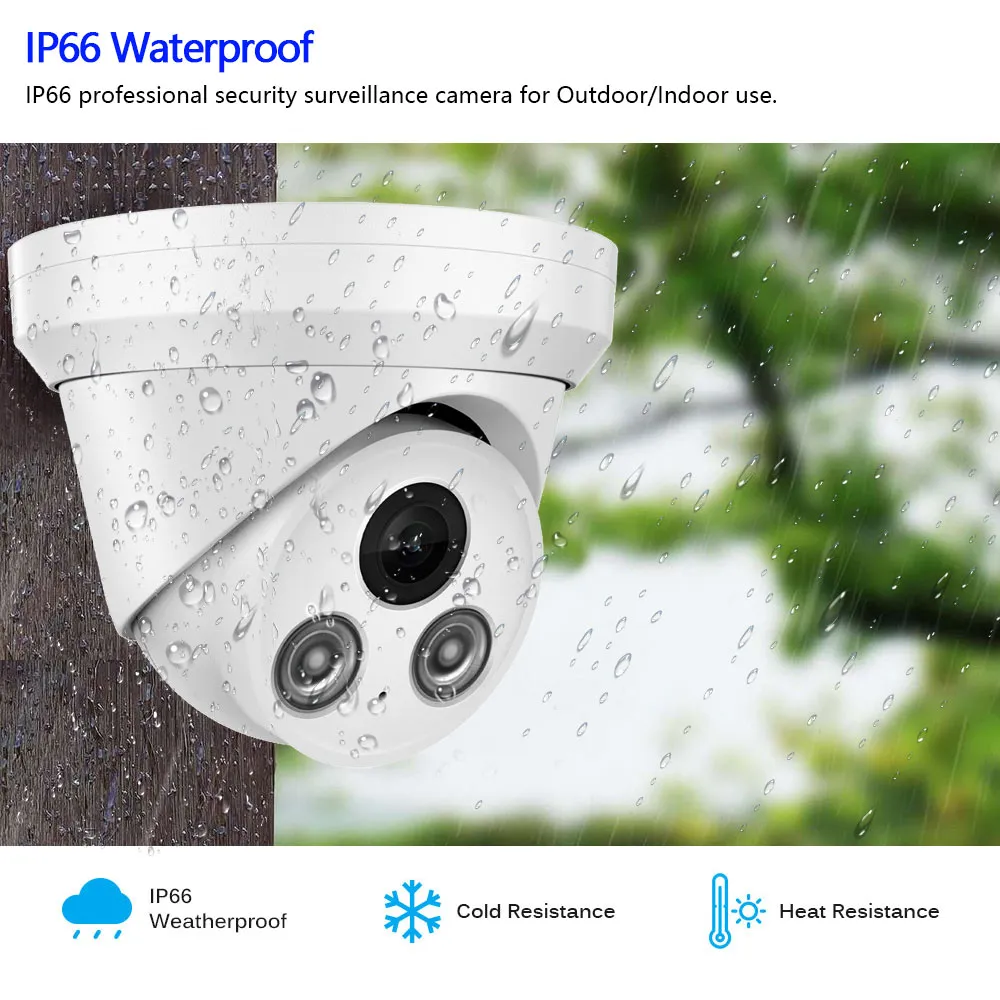 8 Channel 4K PoE Video Surveillance Camera System with 8MP Dome IP ...