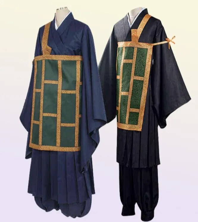 Anime Costumes 2020 Comes Jujutsu Kaisen Getou Suguru Cosplay Wigs Men Japonais Monk Uniform Comics Comics COME L2208024927262