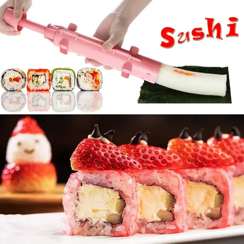 Nouveau sushi bricolage Machine Machine Kitchen Sushi Tool Sushi Maker Sushi Bazooka Japonais Rice Rice Meat Moule Bento Accessoires 2023