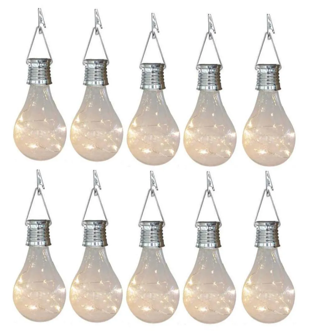 10x lampadine solari lampadine per esterni da giardino impermeabile in campeggio a led lampada a led lampadina globo appeso luci per il cantiere natale h6392724