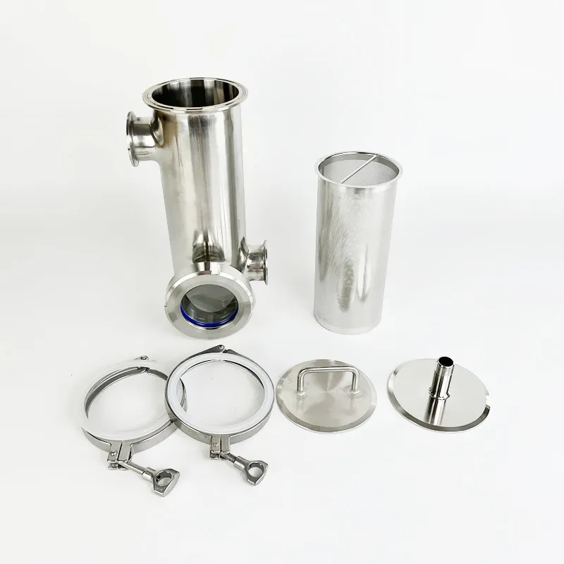 Ny 4 "(102mm) flange119 gin korguppsättning för homebrew med filterkorg med V-1500 ml, kontakt 4"*4 "x2"*2 ", gin korgdestillation