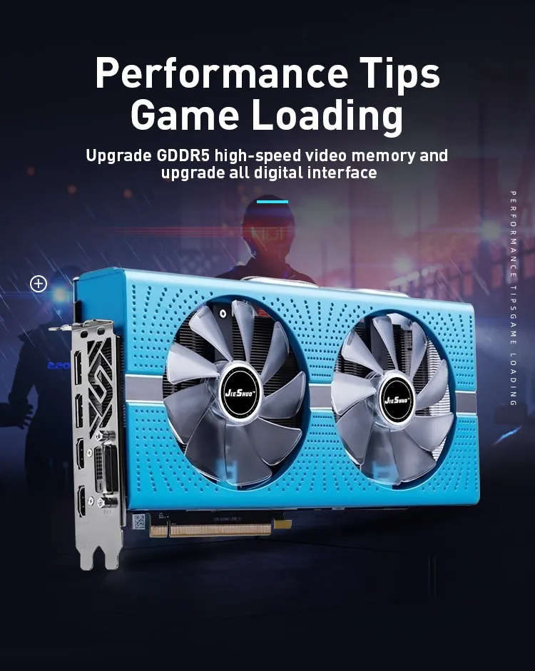 JIESHUO AMD RX 590 8GB GME video graphic adapter with GDDR5 JIESHUO AMD RX 590 8GB GME video graphic adapter with GDDR5