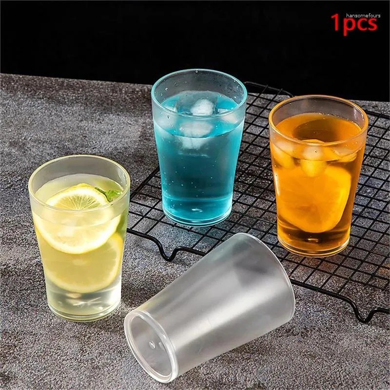 Tumblers 1Pc Acrylic Drinking Glass Restaurant Style Breaking Resistant Transparent Highball Water Cup For Home Party