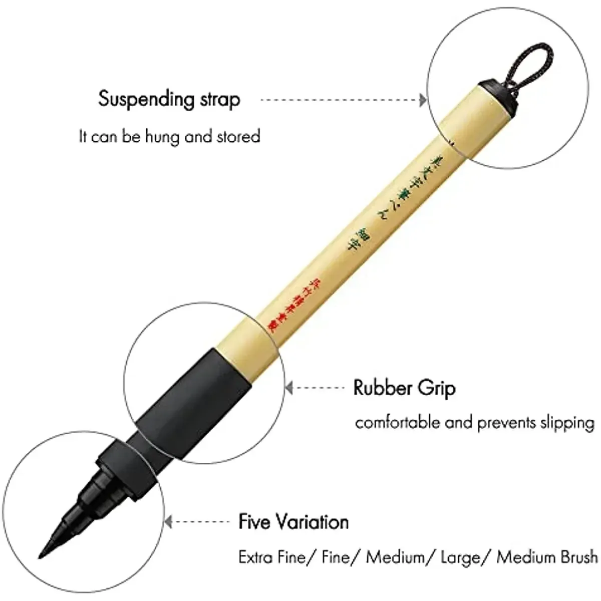 Brush Tip Alcohol Markers Kuretake Bimoji Brush Pen Set Sizes