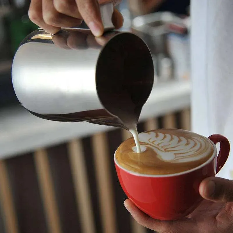 100/150/350/ml Milk Jugs Fashion rostfritt stål mjölkhantverk mjölk skummande kanna kaffe latte skummande konst kanna pitcher mugg cup