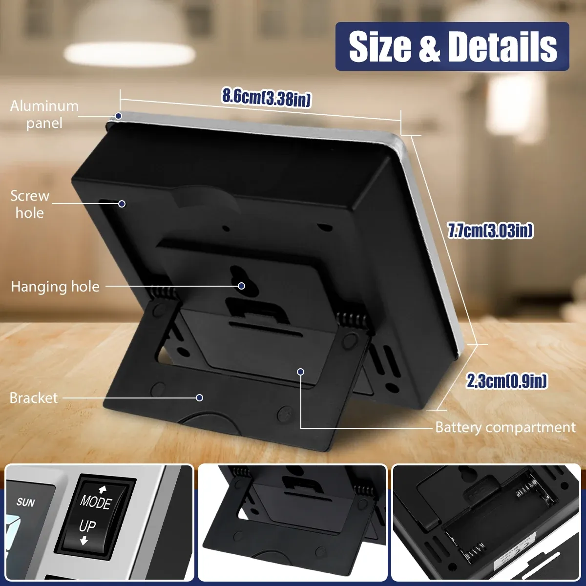 Despertador Digital Inteligente Con Fecha, Clima, Pantalla De