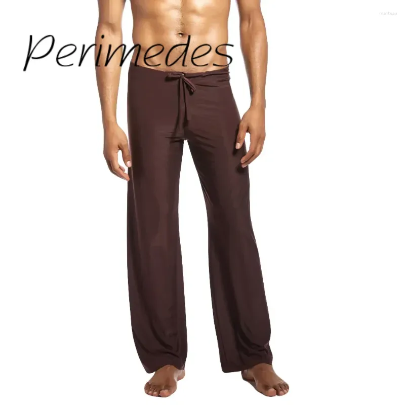 Pantalon masculin à la maison lâche 2024 yoga à cordon de sport confortable pantalon d'été respirant mode solide mode ropa hombre