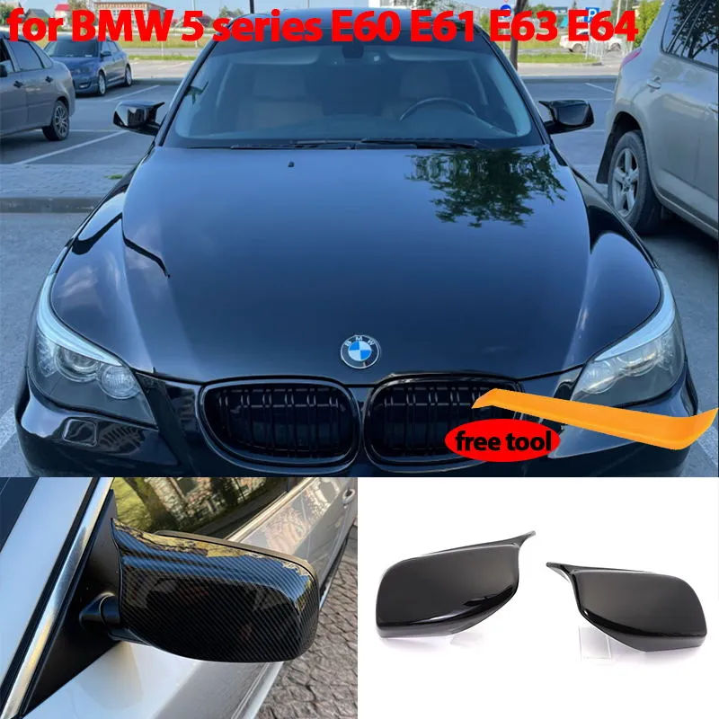 BMW 5 Series Rearview side view mirror cover Caps Shell