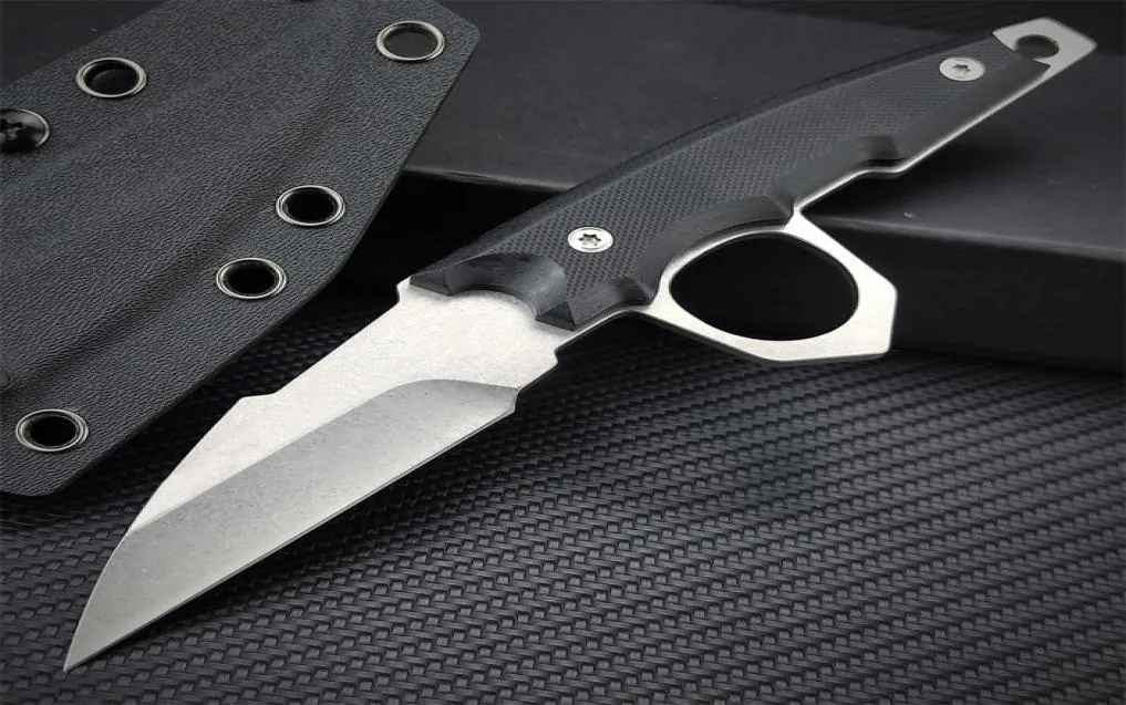 Tactical Fixed Blade EDC Knives 7CR13Mov Sharp Blade G10 HANDLAR Överlevnad Utomhus Gear Everyday Carry Hunt Pocket Hand Tools WI5554565