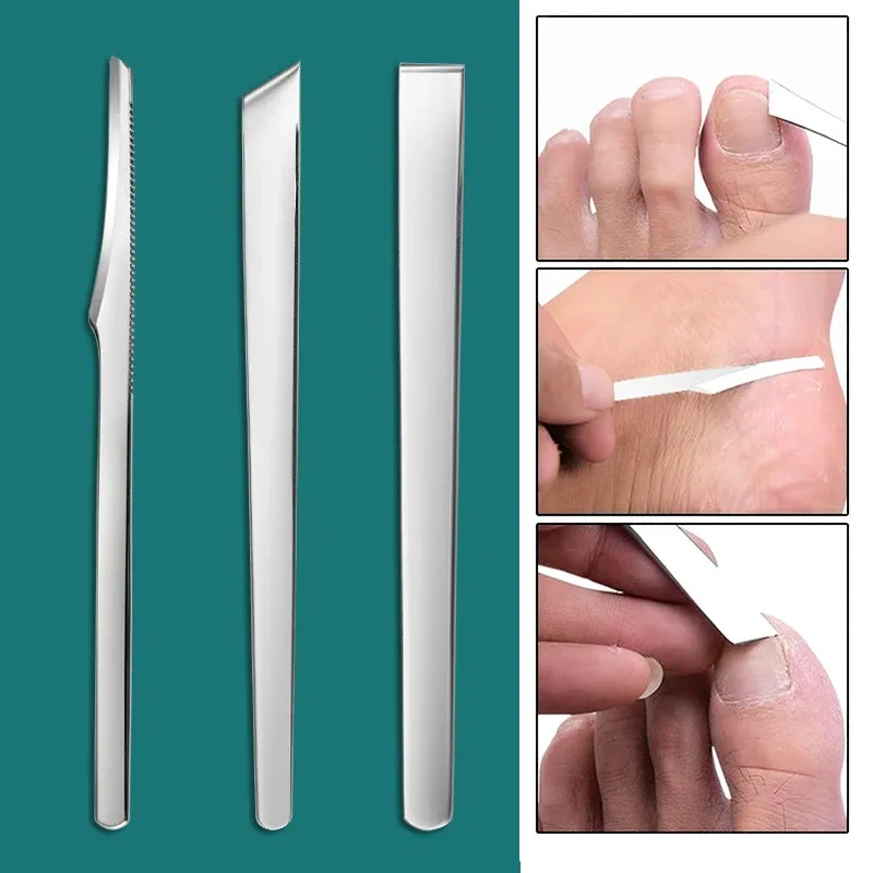 3PCS Pedicure Knife Professional Pedicure Nail Knife Set Toenail Knives Cuticle Remover Foot Repair Sharp Blade Kit