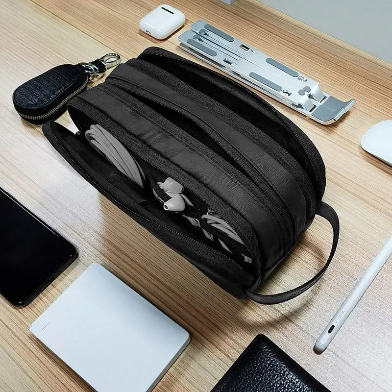 Электронная сумка для хранения портативная конструкция организовать сумку для переноски для кабелей мобильных телефонов.