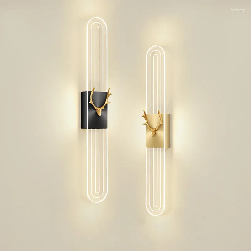 Vägglampa Modern LED för vardagsrummet Aisle Sovrum Bedside Lights Home Decoration inomhusbelysning Fixtur SCONCE LUSTER