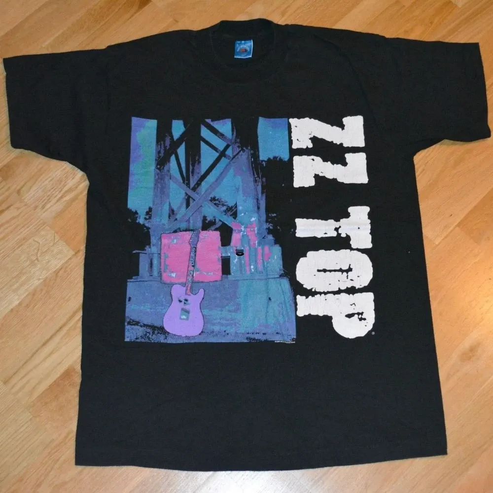 1994 Zz Top Zztop Vintage Concert Tour Rare Original Rock T Shirt Large (L) Texas 1980S 80S 1990S 90S Band Tee Tshirt Mens