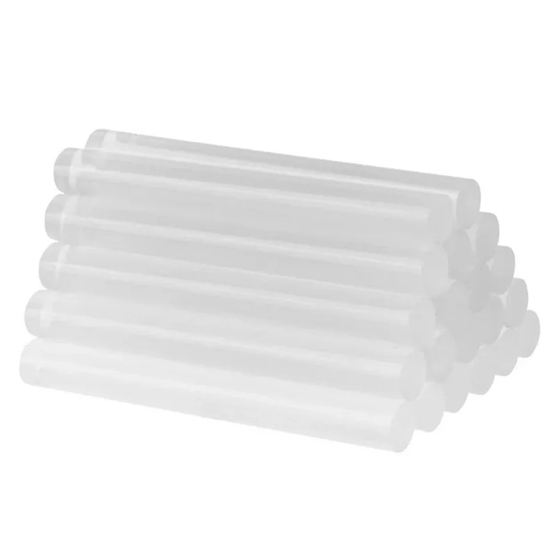 Pistolet 80pcs bâton de colle à fusion chaude 7x100 mm bâton de colle transparente à fonte de colle chauve