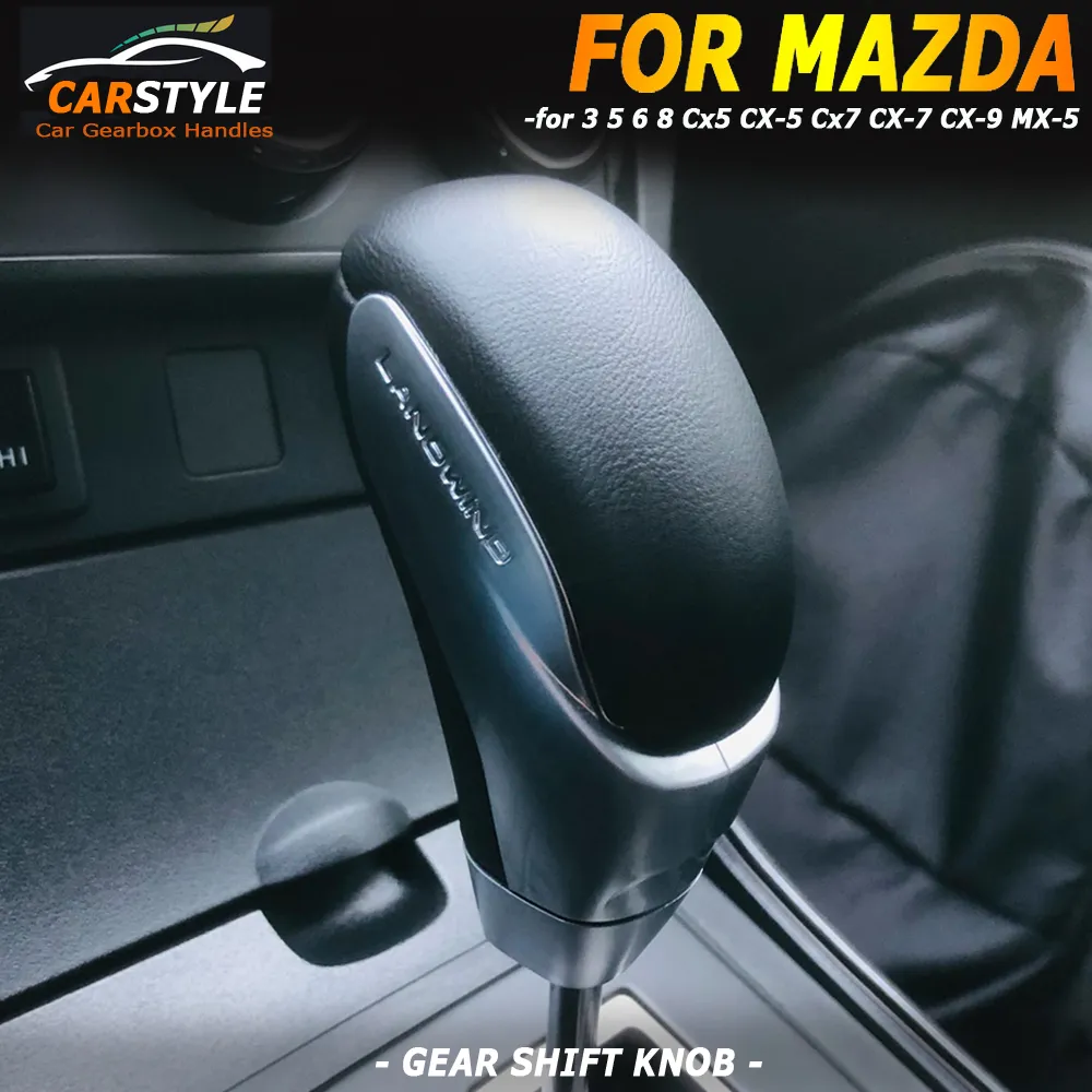 ABS Leather shift stick Stick Lever Head for Mazda 3-8, CX-5
