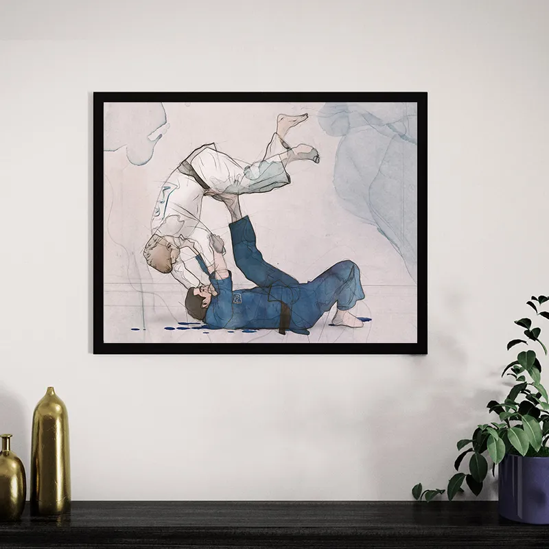 絵画 jitsu / Acrylic on canvas frame 絵画 jitsu / Acrylic on canvas frame New Brazilian Jiu Jitsu