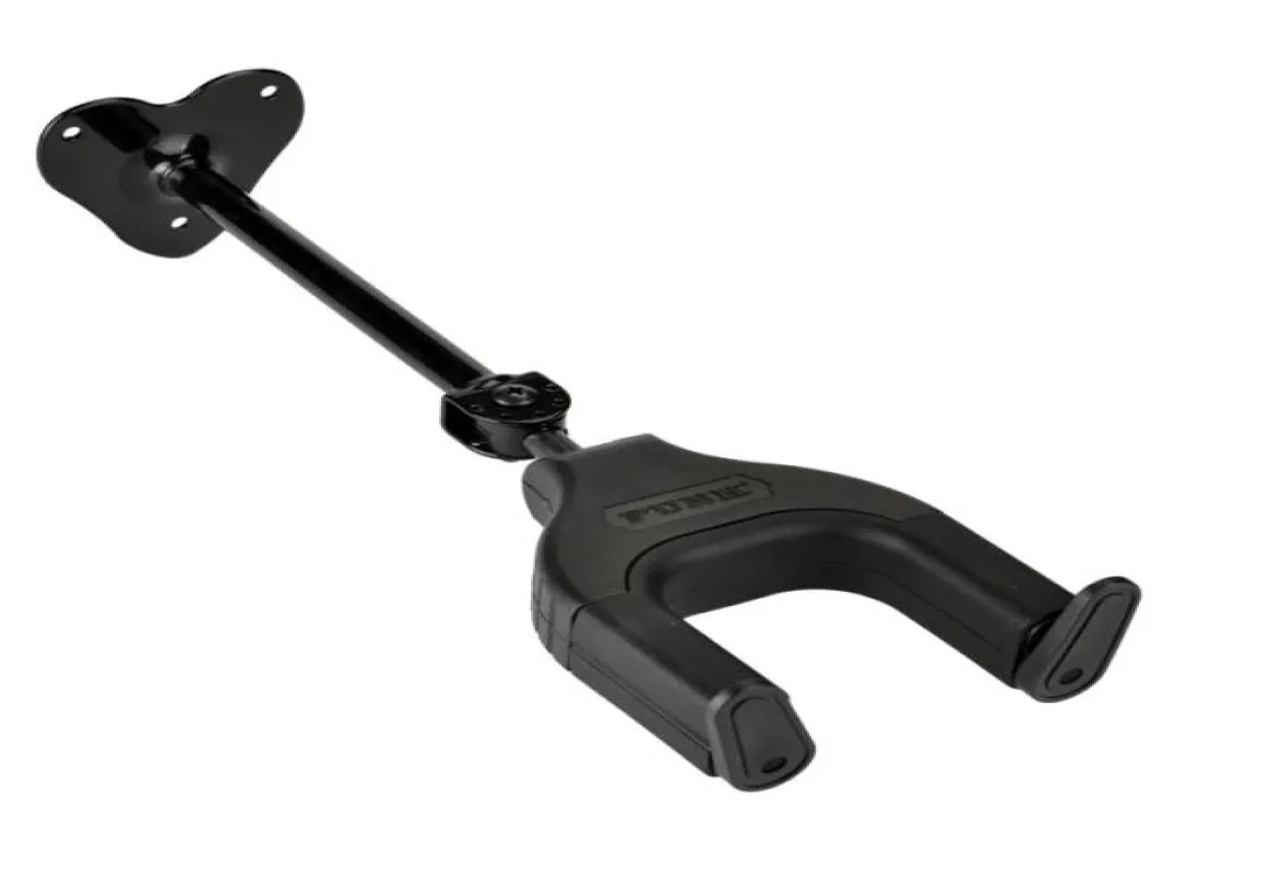 Guitare Long Hanger Guitar Wall Hook avec verrouillage automatique peut secouer Black8716478