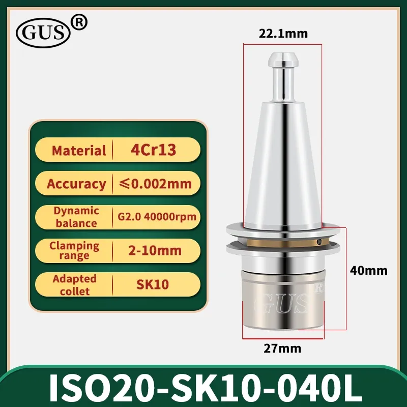 Hög hastighet ISO15 ISO25 ISO20 ER20 ER16 ER11 ER25 SK10 COLLET CHUCK BALANS 40 000 rpm ISO Spindel CNC Graver Lathe Tool Holder