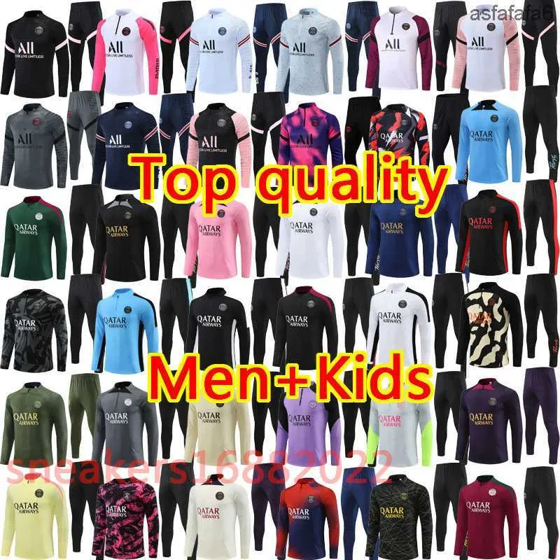 2024 25 PPSG Tracksuit Paris Treinamento MBAPPE Chandal 21 22 24 Sobreviver TUTA Retro Futbol Psges Futebol Kid de futebol Kit Kit H39L