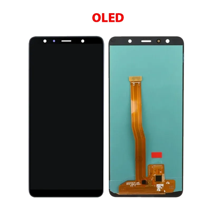 OLED/ AMOLED A750 Samsung A7 2018 LCD SM-A750F A750F A750 Ekran Dokunmatik Ekran Sayısal Yedek Parçaları