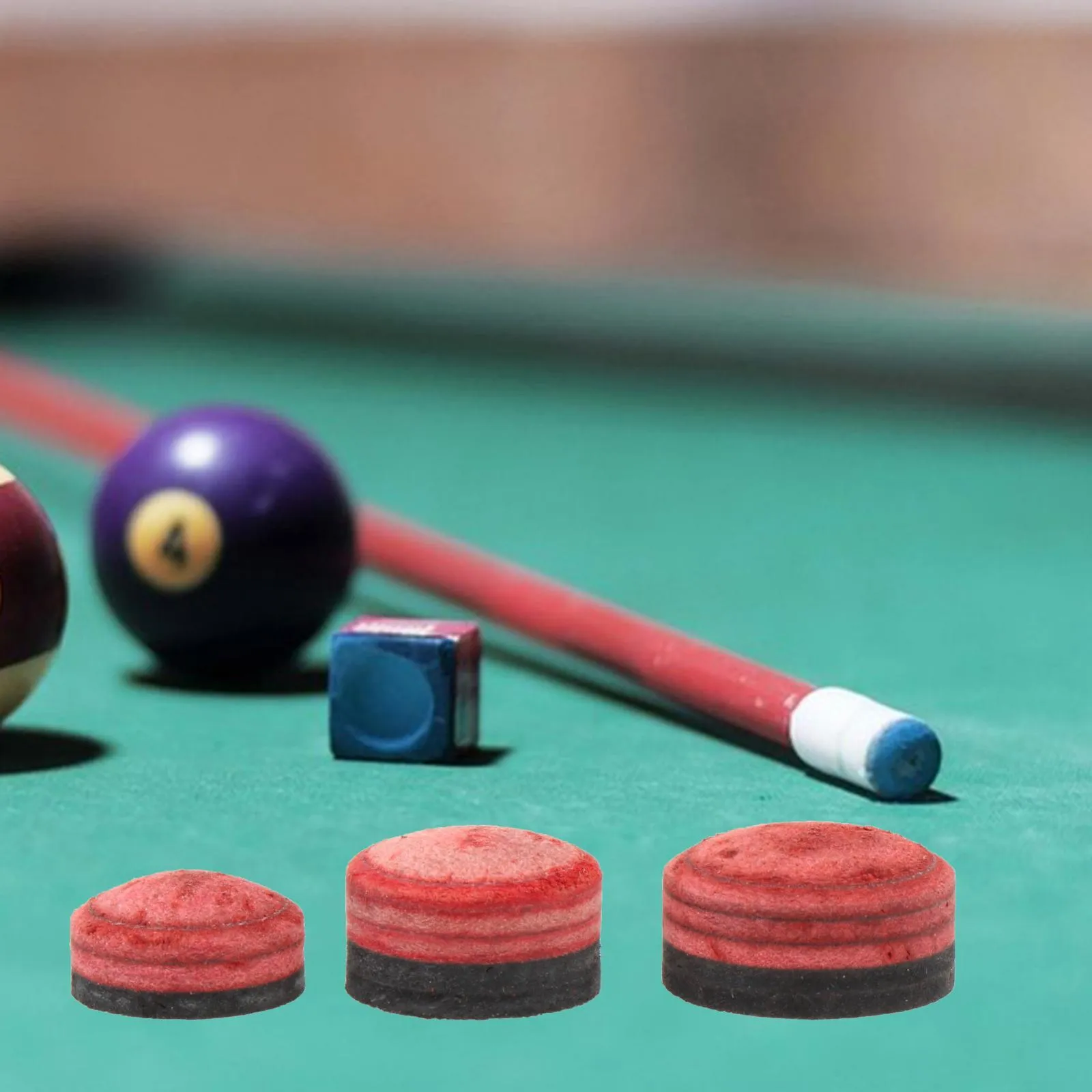 thumbnail image 2 of 100-Pack Pool Cue Tips (9-13mm) – No Glue, No Tools, Just Slip 'Em On And Play! 2 of 6