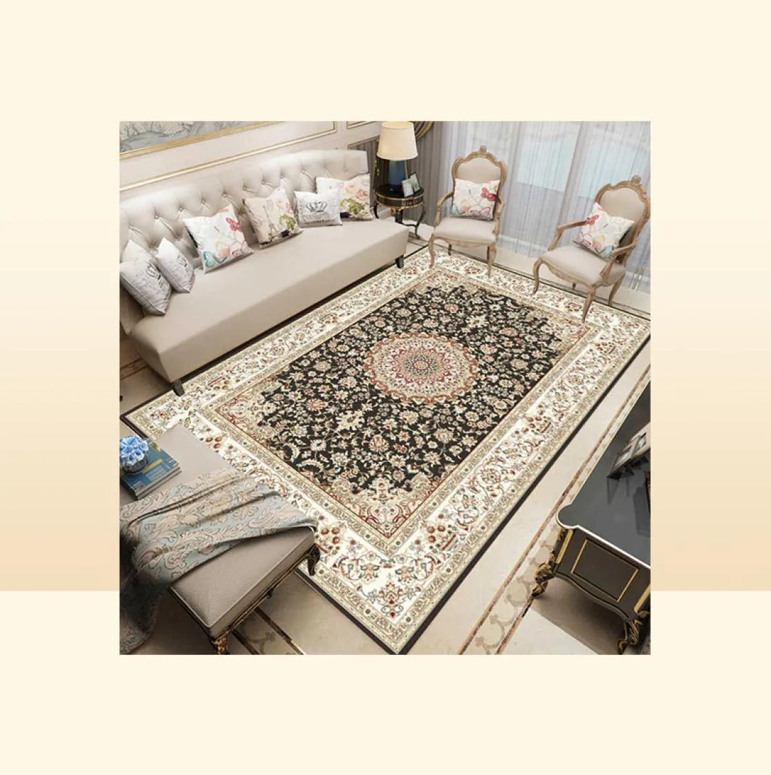 Tapis persans imprimés en dinde pour la maison de salon de la zone décorative chambre chambre extérieure extérieur boho grand sol de tapis de sol 29060859