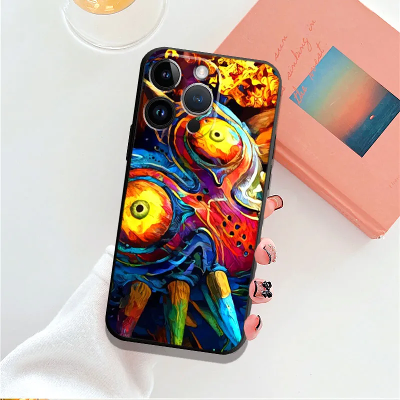 Pour Apple iPhone 14 Pro Max 12 11 13 8 XR x Mini 7 Plus XS 12mini 13mini Zelda Majora's Mask's Case